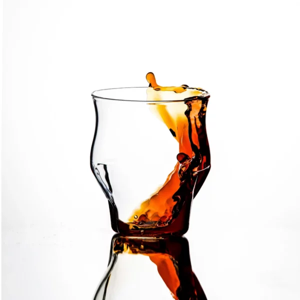 ICOSA BREWHOUSE. Avensi Wave_Alto Glass_Side_Coffee Swirl avensi alto wave sensory filter coffee glass
